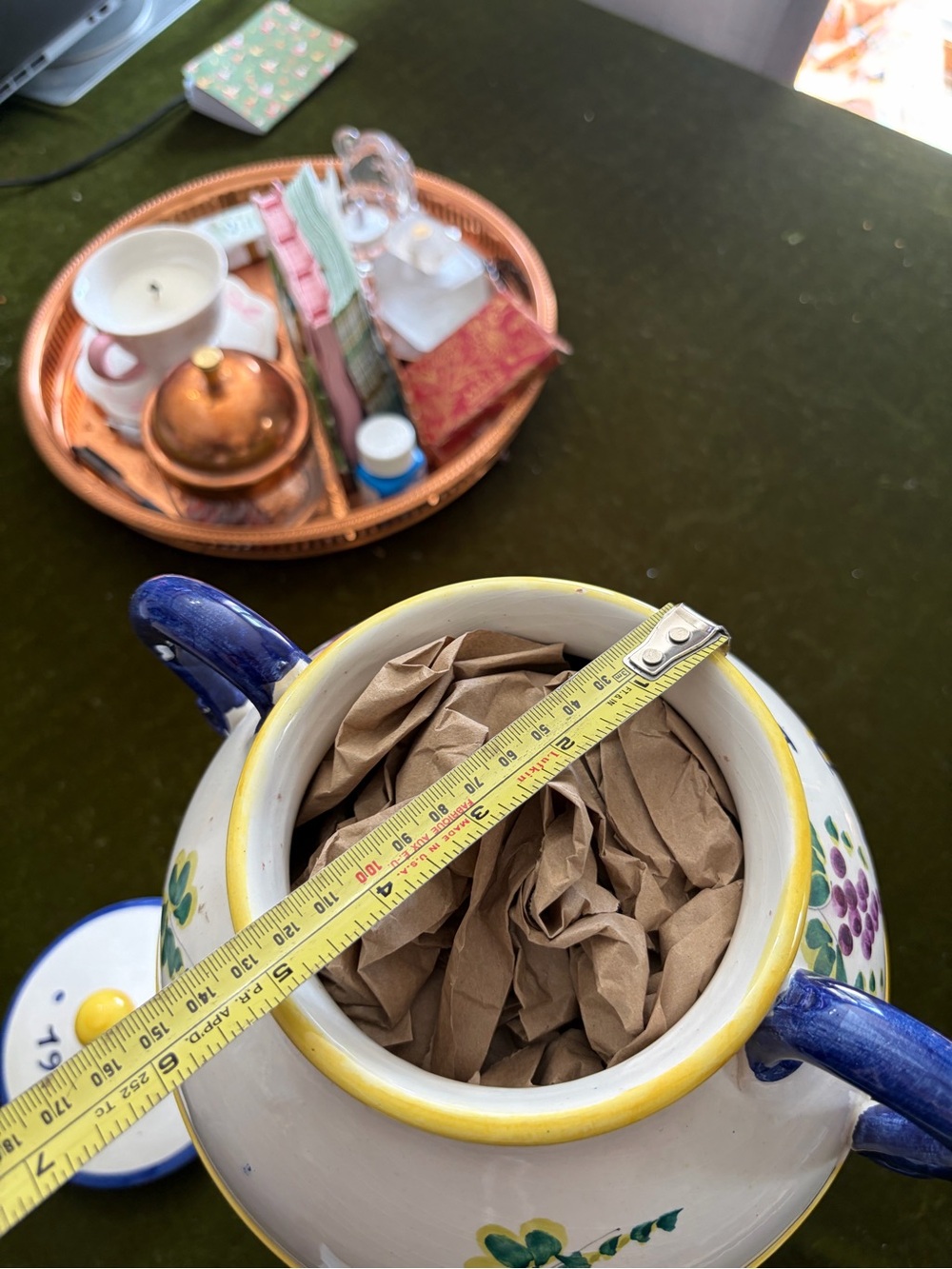 Hand-Painted Biscotti Jar - Multicolor Ceramic Canister - Picture 10 of 13